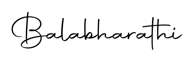 A classic penmanship look for Balabharathi. The Autography-DOLnW font brings timeless elegance and confidence to every signed document. Balabharathi signature style 10 images and pictures png