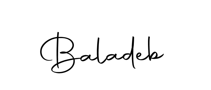 Design your own signature with our free online signature maker. With this signature software, you can create a handwritten (Autography-DOLnW) signature for name Baladeb. Baladeb signature style 10 images and pictures png