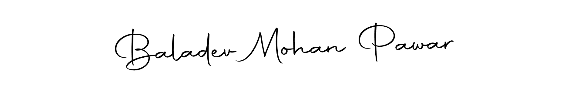 Create a beautiful signature design for name Baladev Mohan Pawar. With this signature (Autography-DOLnW) fonts, you can make a handwritten signature for free. Baladev Mohan Pawar signature style 10 images and pictures png