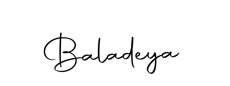 Design your own signature with our free online signature maker. With this signature software, you can create a handwritten (Autography-DOLnW) signature for name Baladeya. Baladeya signature style 10 images and pictures png