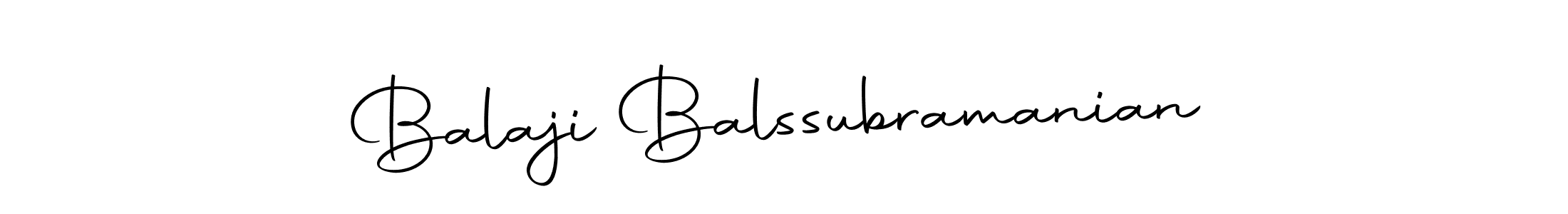 Design your own signature with our free online signature maker. With this signature software, you can create a handwritten (Autography-DOLnW) signature for name Balaji Balssubramanian. Balaji Balssubramanian signature style 10 images and pictures png