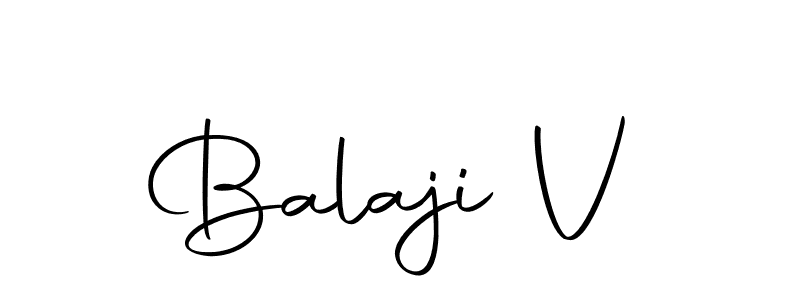 Design your own signature with our free online signature maker. With this signature software, you can create a handwritten (Autography-DOLnW) signature for name Balaji V. Balaji V signature style 10 images and pictures png