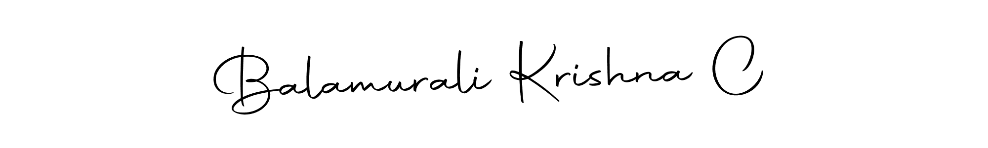 Use a signature maker to create a handwritten signature online. With this signature software, you can design (Autography-DOLnW) your own signature for name Balamurali Krishna C. Balamurali Krishna C signature style 10 images and pictures png