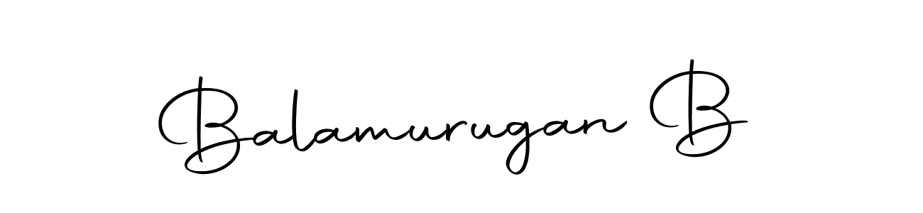 Create a beautiful signature design for name Balamurugan B. With this signature (Autography-DOLnW) fonts, you can make a handwritten signature for free. Balamurugan B signature style 10 images and pictures png