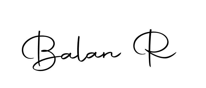 Make a beautiful signature design for name Balan R. With this signature (Autography-DOLnW) style, you can create a handwritten signature for free. Balan R signature style 10 images and pictures png