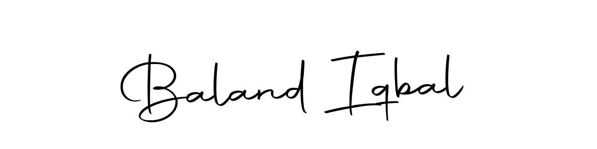 How to make Baland Iqbal name signature. Use Autography-DOLnW style for creating short signs online. This is the latest handwritten sign. Baland Iqbal signature style 10 images and pictures png