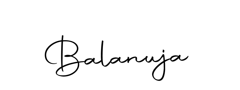 Create a beautiful signature design for name Balanuja. With this signature (Autography-DOLnW) fonts, you can make a handwritten signature for free. Balanuja signature style 10 images and pictures png