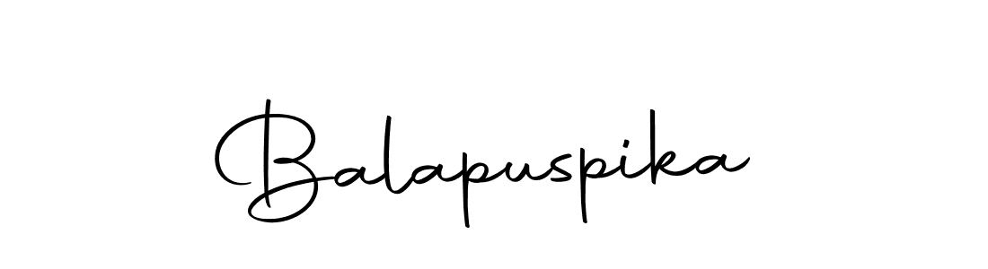 You can use this online signature creator to create a handwritten signature for the name Balapuspika. This is the best online autograph maker. Balapuspika signature style 10 images and pictures png
