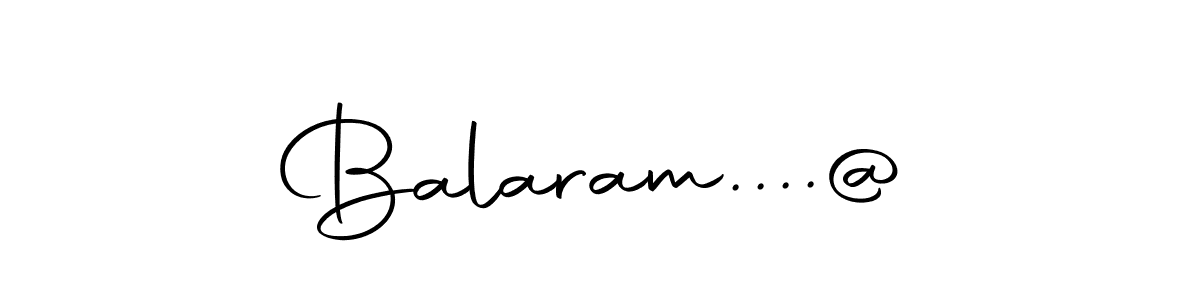 Design your own signature with our free online signature maker. With this signature software, you can create a handwritten (Autography-DOLnW) signature for name Balaram....@. Balaram....@ signature style 10 images and pictures png