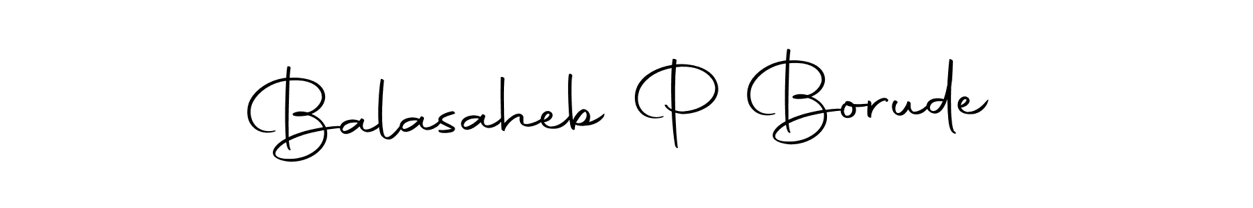 How to make Balasaheb P Borude name signature. Use Autography-DOLnW style for creating short signs online. This is the latest handwritten sign. Balasaheb P Borude signature style 10 images and pictures png