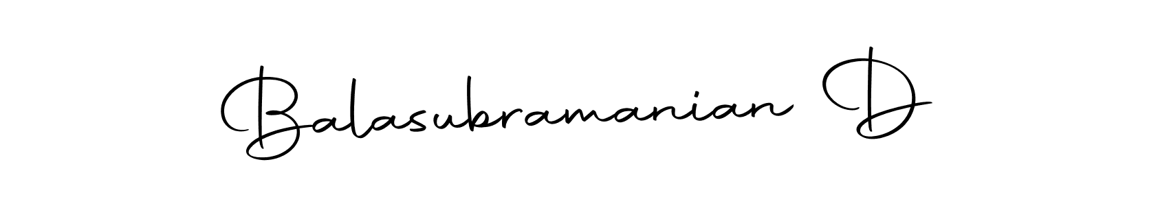 You should practise on your own different ways (Autography-DOLnW) to write your name (Balasubramanian D) in signature. don't let someone else do it for you. Balasubramanian D signature style 10 images and pictures png