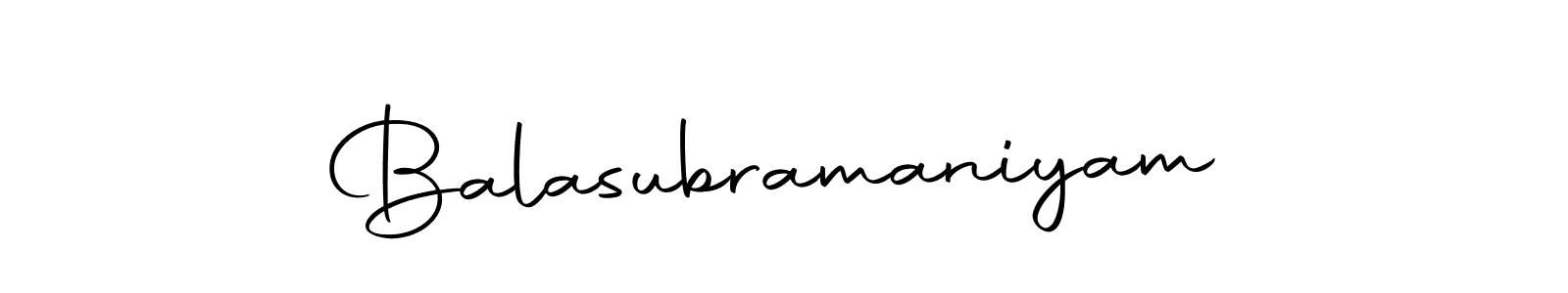 Use a signature maker to create a handwritten signature online. With this signature software, you can design (Autography-DOLnW) your own signature for name Balasubramaniyam. Balasubramaniyam signature style 10 images and pictures png