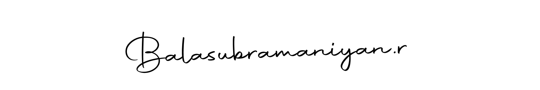 How to make Balasubramaniyan.r signature? Autography-DOLnW is a professional autograph style. Create handwritten signature for Balasubramaniyan.r name. Balasubramaniyan.r signature style 10 images and pictures png