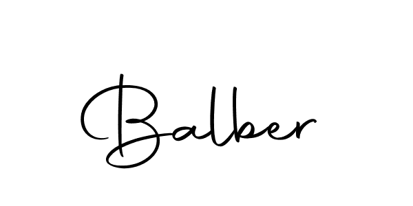 Balber stylish signature style. Best Handwritten Sign (Autography-DOLnW) for my name. Handwritten Signature Collection Ideas for my name Balber. Balber signature style 10 images and pictures png