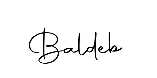 Baldeb stylish signature style. Best Handwritten Sign (Autography-DOLnW) for my name. Handwritten Signature Collection Ideas for my name Baldeb. Baldeb signature style 10 images and pictures png