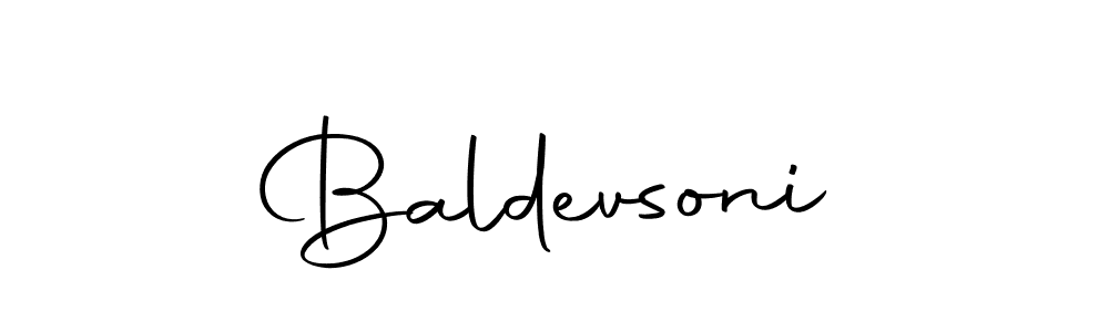 The best way (Autography-DOLnW) to make a short signature is to pick only two or three words in your name. The name Baldevsoni include a total of six letters. For converting this name. Baldevsoni signature style 10 images and pictures png