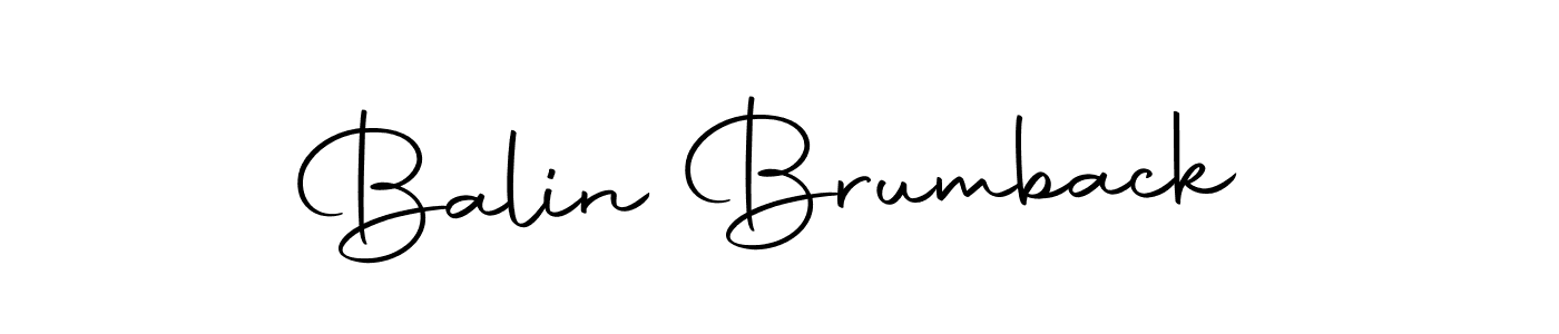 Create a beautiful signature design for name Balin Brumback. With this signature (Autography-DOLnW) fonts, you can make a handwritten signature for free. Balin Brumback signature style 10 images and pictures png