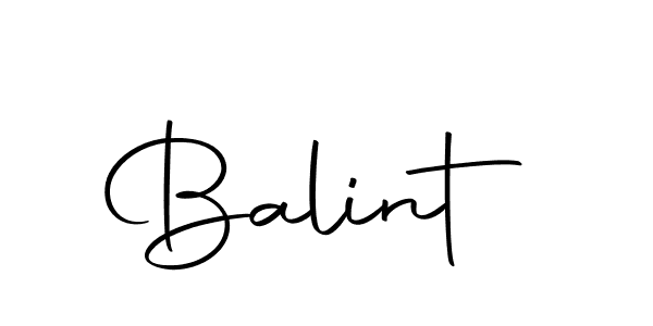 Design your own signature with our free online signature maker. With this signature software, you can create a handwritten (Autography-DOLnW) signature for name Balint. Balint signature style 10 images and pictures png