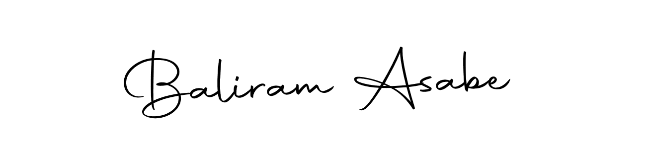 How to make Baliram Asabe name signature. Use Autography-DOLnW style for creating short signs online. This is the latest handwritten sign. Baliram Asabe signature style 10 images and pictures png