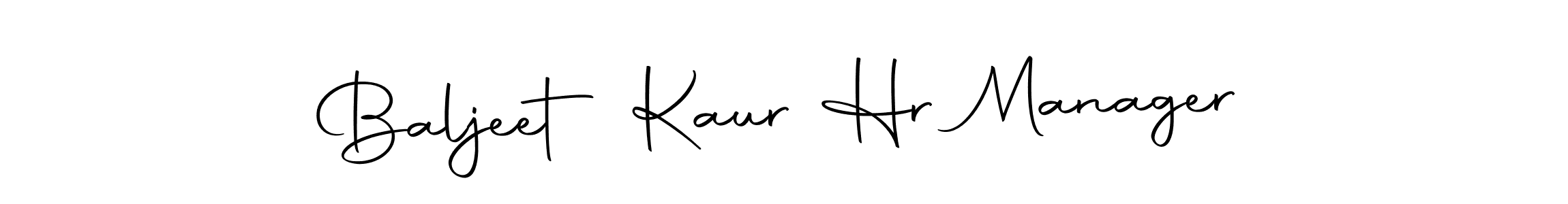 Design your own signature with our free online signature maker. With this signature software, you can create a handwritten (Autography-DOLnW) signature for name Baljeet Kaur Hr Manager. Baljeet Kaur Hr Manager signature style 10 images and pictures png