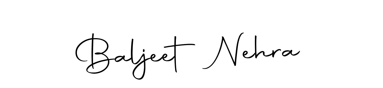 Design your own signature with our free online signature maker. With this signature software, you can create a handwritten (Autography-DOLnW) signature for name Baljeet Nehra. Baljeet Nehra signature style 10 images and pictures png