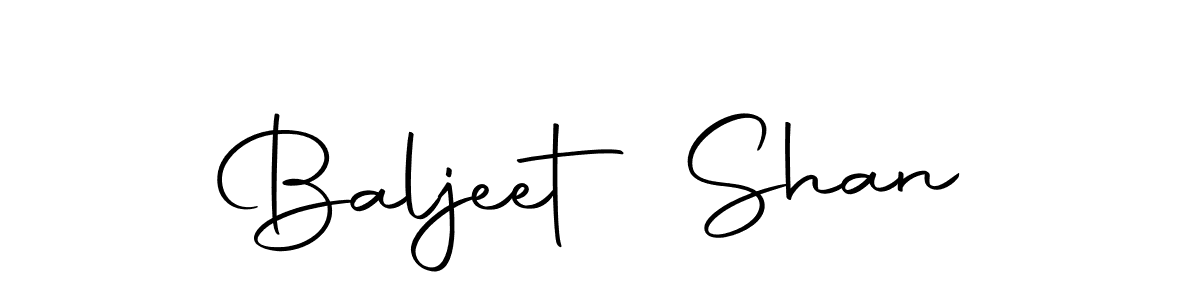 Create a beautiful signature design for name Baljeet Shan. With this signature (Autography-DOLnW) fonts, you can make a handwritten signature for free. Baljeet Shan signature style 10 images and pictures png