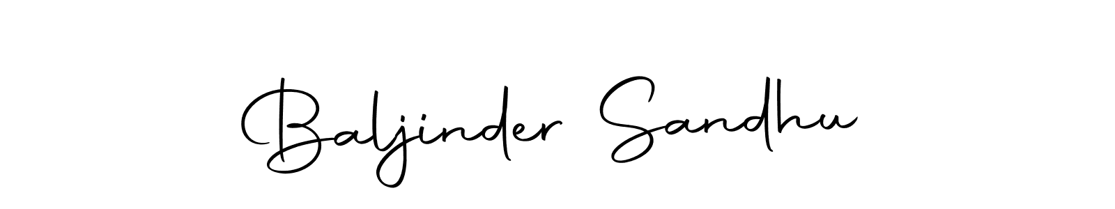 How to make Baljinder Sandhu name signature. Use Autography-DOLnW style for creating short signs online. This is the latest handwritten sign. Baljinder Sandhu signature style 10 images and pictures png