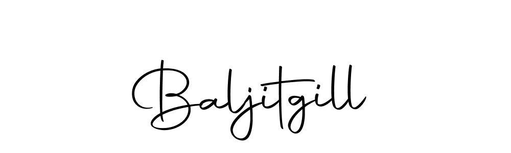 Make a short Baljitgill signature style. Manage your documents anywhere anytime using Autography-DOLnW. Create and add eSignatures, submit forms, share and send files easily. Baljitgill signature style 10 images and pictures png