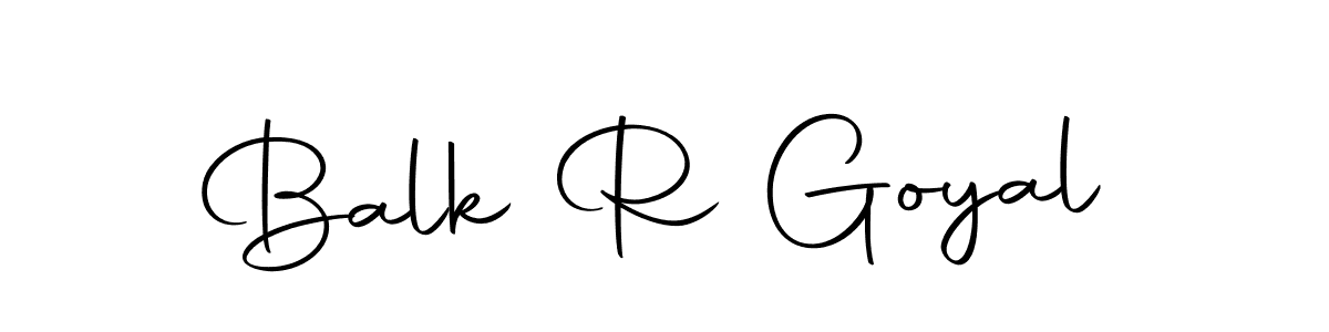 It looks lik you need a new signature style for name Balk R Goyal. Design unique handwritten (Autography-DOLnW) signature with our free signature maker in just a few clicks. Balk R Goyal signature style 10 images and pictures png