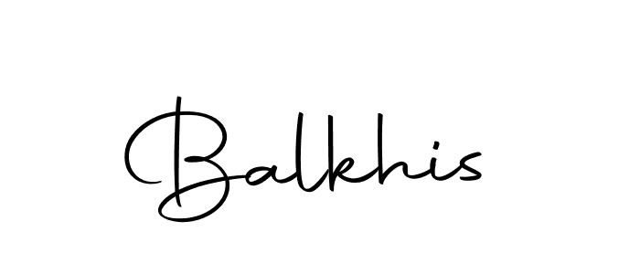 Use a signature maker to create a handwritten signature online. With this signature software, you can design (Autography-DOLnW) your own signature for name Balkhis. Balkhis signature style 10 images and pictures png