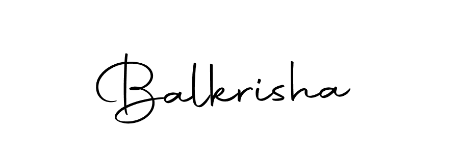 Design your own signature with our free online signature maker. With this signature software, you can create a handwritten (Autography-DOLnW) signature for name Balkrisha. Balkrisha signature style 10 images and pictures png