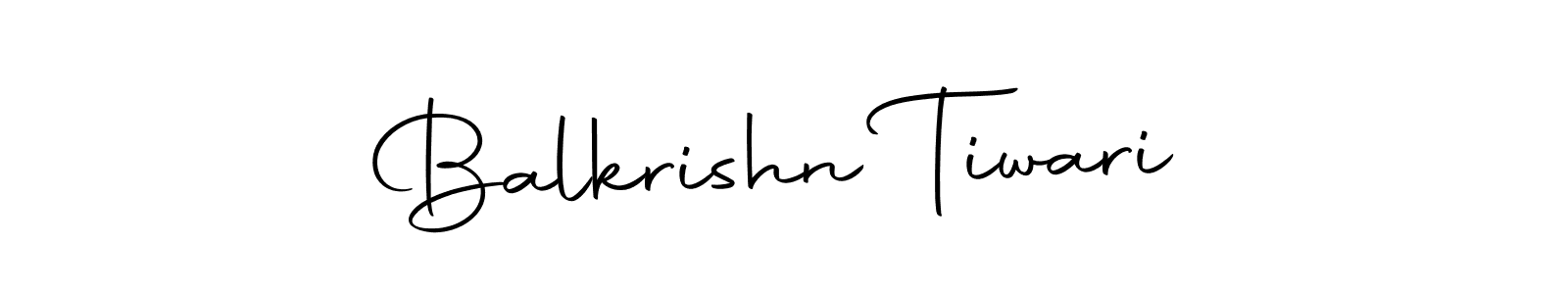 How to make Balkrishn Tiwari name signature. Use Autography-DOLnW style for creating short signs online. This is the latest handwritten sign. Balkrishn Tiwari signature style 10 images and pictures png