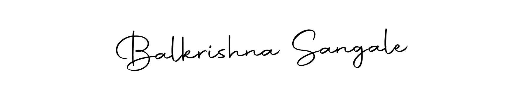 Make a beautiful signature design for name Balkrishna Sangale. With this signature (Autography-DOLnW) style, you can create a handwritten signature for free. Balkrishna Sangale signature style 10 images and pictures png