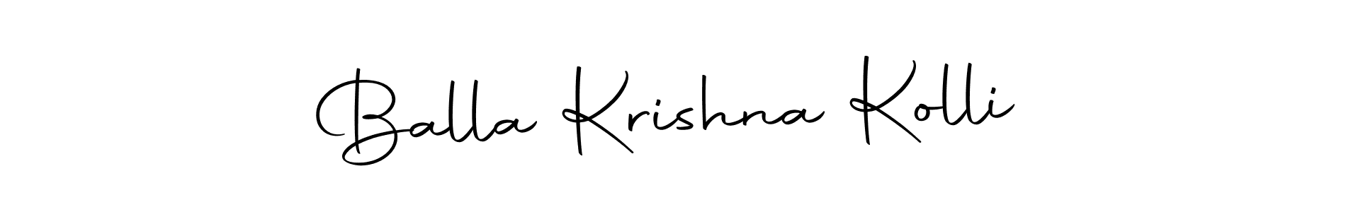 How to make Balla Krishna Kolli signature? Autography-DOLnW is a professional autograph style. Create handwritten signature for Balla Krishna Kolli name. Balla Krishna Kolli signature style 10 images and pictures png
