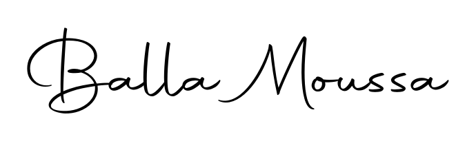 The Autography-DOLnW handwriting style adds charm and authenticity to name Balla Moussa. A wonderful choice for personal thank-you notes. Balla Moussa signature style 10 images and pictures png