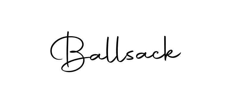 Design your own signature with our free online signature maker. With this signature software, you can create a handwritten (Autography-DOLnW) signature for name Ballsack. Ballsack signature style 10 images and pictures png