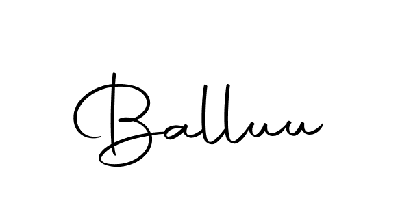 Create a beautiful signature design for name Balluu. With this signature (Autography-DOLnW) fonts, you can make a handwritten signature for free. Balluu signature style 10 images and pictures png