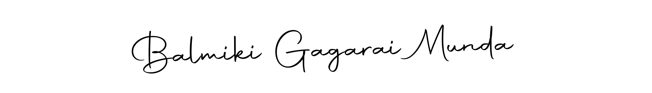 You can use this online signature creator to create a handwritten signature for the name Balmiki Gagarai Munda. This is the best online autograph maker. Balmiki Gagarai Munda signature style 10 images and pictures png