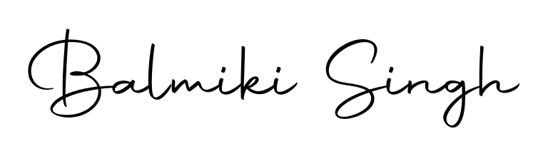 The Autography-DOLnW lettering style adds unique flourish to name Balmiki Singh. Stand out with a custom digital autograph made in seconds. Balmiki Singh signature style 10 images and pictures png