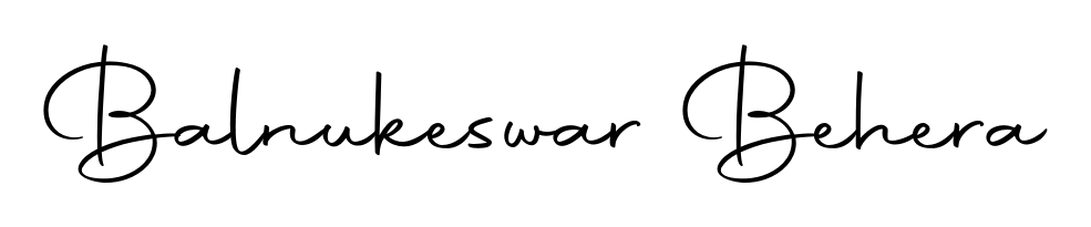 Master the art of signing with Balnukeswar Behera written in fluent Autography-DOLnW script. A great template to practice and refine your handwriting. Balnukeswar Behera signature style 10 images and pictures png