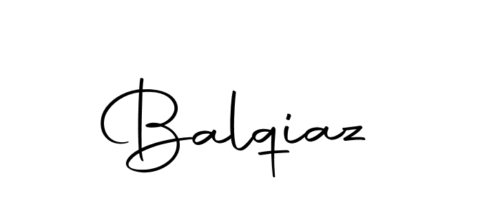 Design your own signature with our free online signature maker. With this signature software, you can create a handwritten (Autography-DOLnW) signature for name Balqiaz. Balqiaz signature style 10 images and pictures png