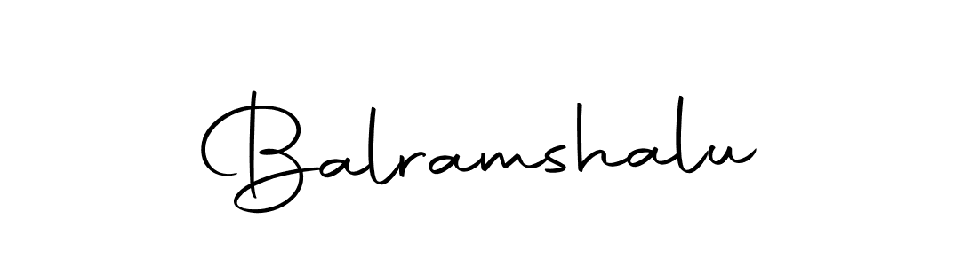 Use a signature maker to create a handwritten signature online. With this signature software, you can design (Autography-DOLnW) your own signature for name Balramshalu. Balramshalu signature style 10 images and pictures png