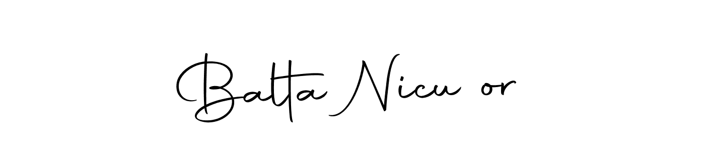 You should practise on your own different ways (Autography-DOLnW) to write your name (Balta Nicușor) in signature. don't let someone else do it for you. Balta Nicușor signature style 10 images and pictures png