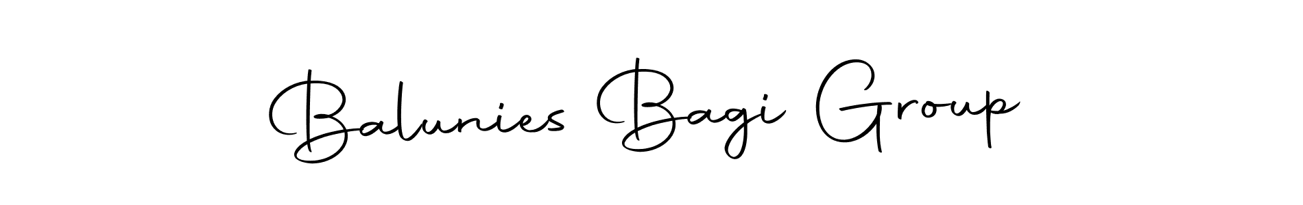 Also we have Balunies Bagi Group name is the best signature style. Create professional handwritten signature collection using Autography-DOLnW autograph style. Balunies Bagi Group signature style 10 images and pictures png