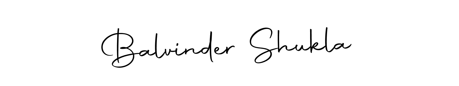 Make a beautiful signature design for name Balvinder Shukla. With this signature (Autography-DOLnW) style, you can create a handwritten signature for free. Balvinder Shukla signature style 10 images and pictures png