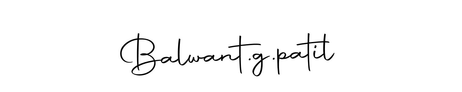 Create a beautiful signature design for name Balwant.g.patil. With this signature (Autography-DOLnW) fonts, you can make a handwritten signature for free. Balwant.g.patil signature style 10 images and pictures png