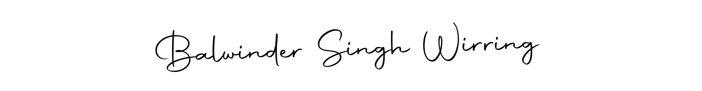 The best way (Autography-DOLnW) to make a short signature is to pick only two or three words in your name. The name Balwinder Singh Wirring include a total of six letters. For converting this name. Balwinder Singh Wirring signature style 10 images and pictures png