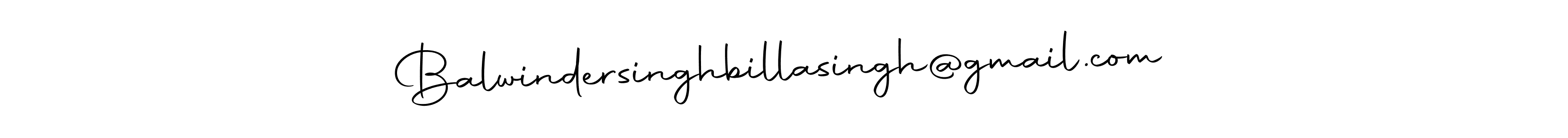 How to make Balwindersinghbillasingh@gmail.com name signature. Use Autography-DOLnW style for creating short signs online. This is the latest handwritten sign. Balwindersinghbillasingh@gmail.com signature style 10 images and pictures png