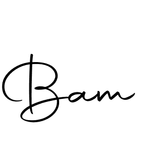Use a signature maker to create a handwritten signature online. With this signature software, you can design (Autography-DOLnW) your own signature for name Bam. Bam signature style 10 images and pictures png
