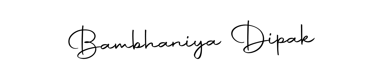 Make a beautiful signature design for name Bambhaniya Dipak. With this signature (Autography-DOLnW) style, you can create a handwritten signature for free. Bambhaniya Dipak signature style 10 images and pictures png